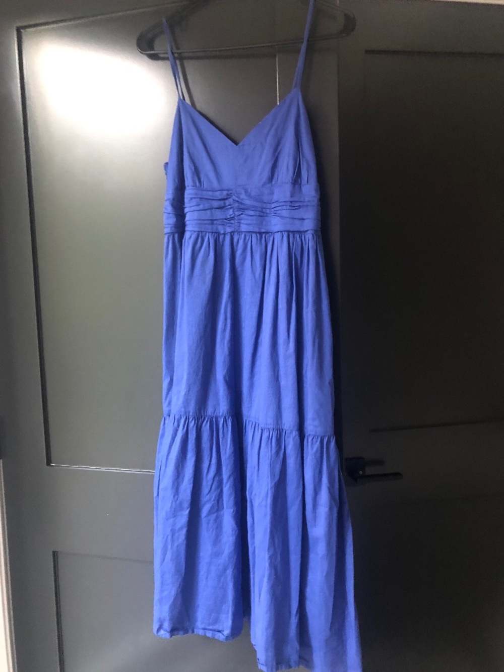Banana Republic Royal Blue Spaghetti-Strap Maxi Dress